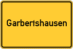 Place name sign Garbertshausen