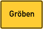 Place name sign Gröben