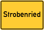 Place name sign Strobenried