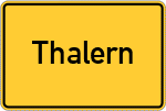 Place name sign Thalern