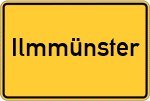 Place name sign Ilmmünster