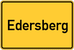 Place name sign Edersberg