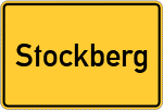 Place name sign Stockberg