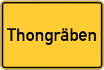 Place name sign Thongräben
