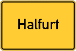 Place name sign Halfurt