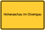 Place name sign Hohenaschau im Chiemgau
