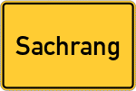 Place name sign Sachrang, Chiemgau