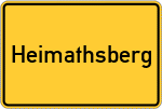 Place name sign Heimathsberg