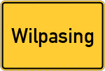 Place name sign Wilpasing