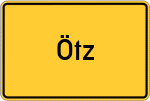 Place name sign Ötz