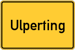 Place name sign Ulperting, Oberbayern