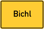 Place name sign Bichl