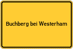 Place name sign Buchberg bei Westerham