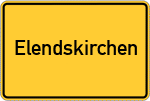 Place name sign Elendskirchen