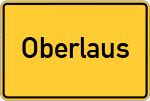 Place name sign Oberlaus