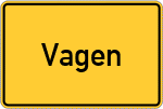 Place name sign Vagen