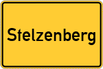 Place name sign Stelzenberg, Oberbayern