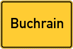 Place name sign Buchrain