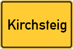 Place name sign Kirchsteig