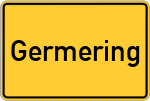 Place name sign Germering