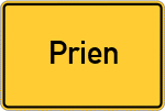Place name sign Prien