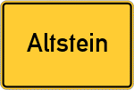 Place name sign Altstein