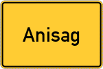 Place name sign Anisag