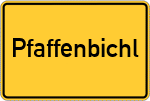 Place name sign Pfaffenbichl