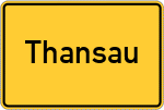 Place name sign Thansau