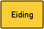 Place name sign Eiding