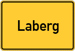 Place name sign Laberg