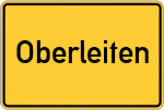 Place name sign Oberleiten