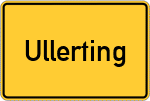 Place name sign Ullerting