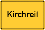 Place name sign Kirchreit