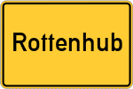 Place name sign Rottenhub