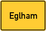 Place name sign Eglham