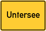 Place name sign Untersee