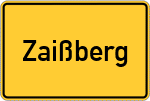 Place name sign Zaißberg, Kreis Rosenheim, Oberbayern