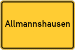 Place name sign Allmannshausen, Starnberger See