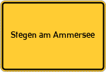 Place name sign Stegen am Ammersee