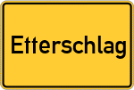 Place name sign Etterschlag