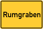 Place name sign Rumgraben