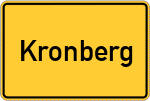 Place name sign Kronberg
