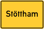 Place name sign Stöttham