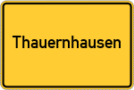 Place name sign Thauernhausen, Chiemsee