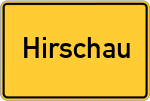 Place name sign Hirschau, Chiemsee