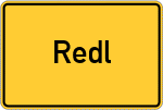 Place name sign Redl