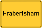 Place name sign Frabertsham