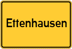 Place name sign Ettenhausen