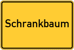 Place name sign Schrankbaum, Oberbayern